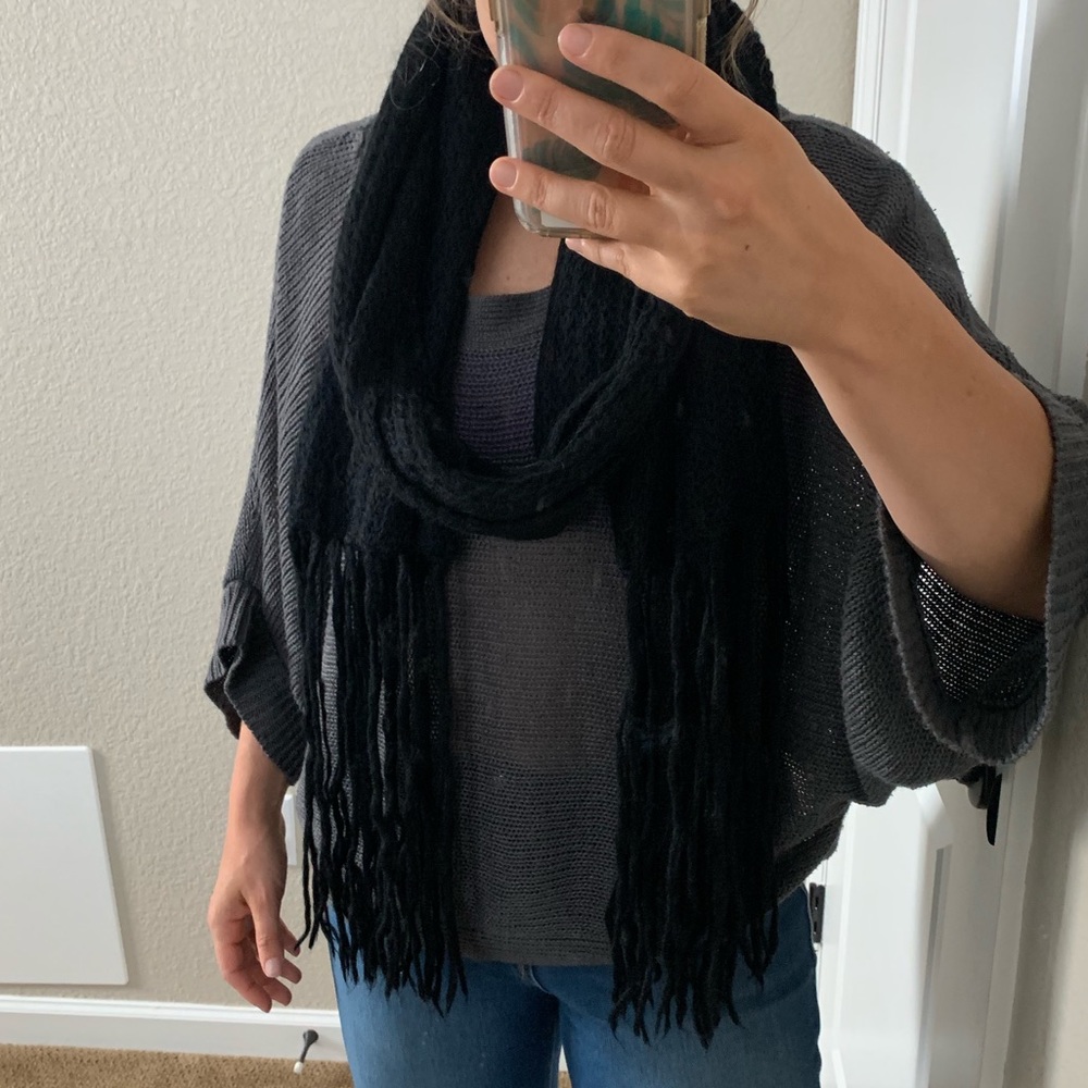 Black Mohair Banana Republic Scarf